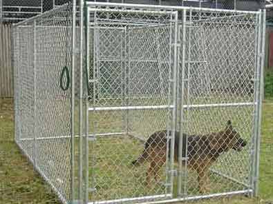 Temporary dog fence with gate1